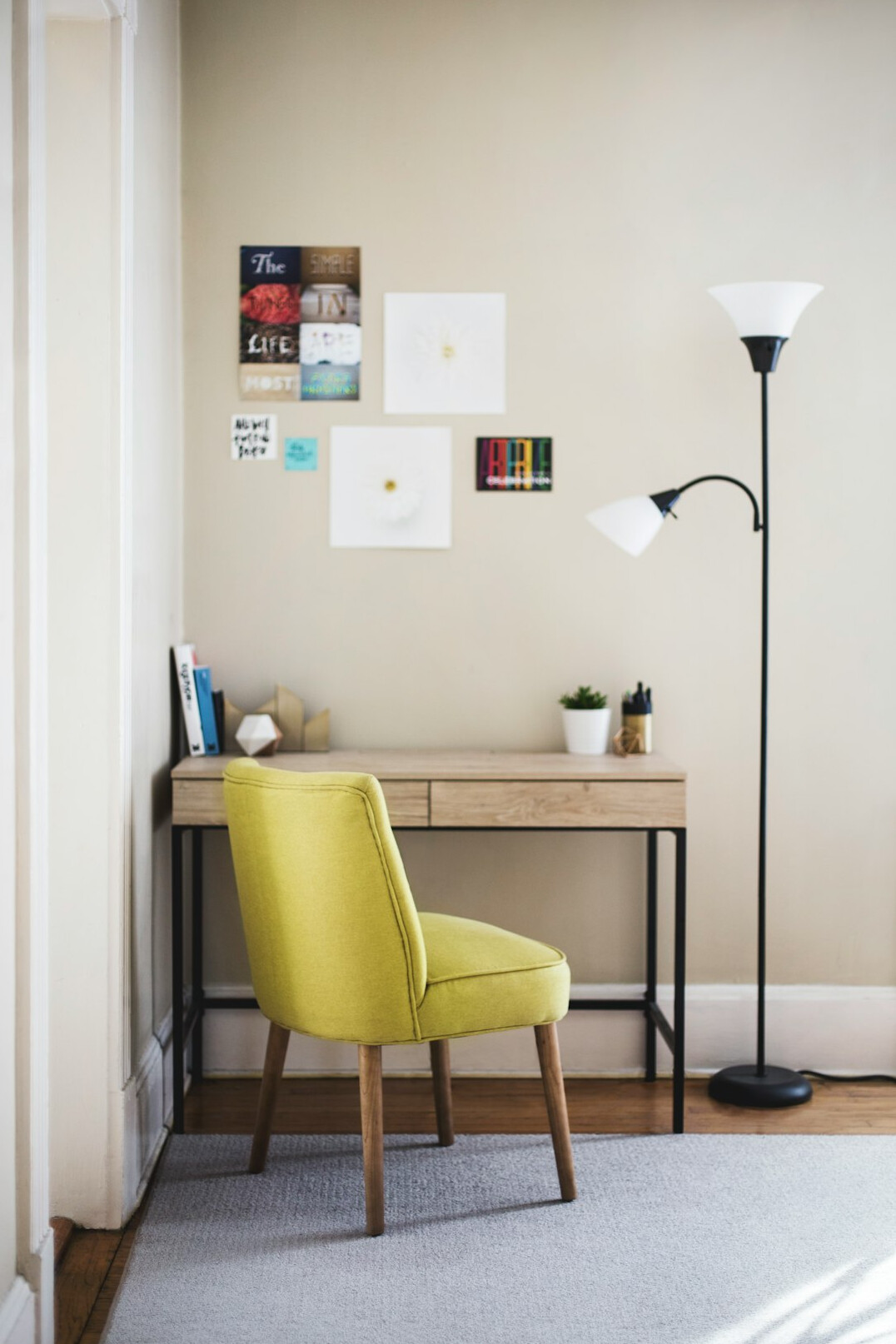 Coffee notebook and laptop on desk