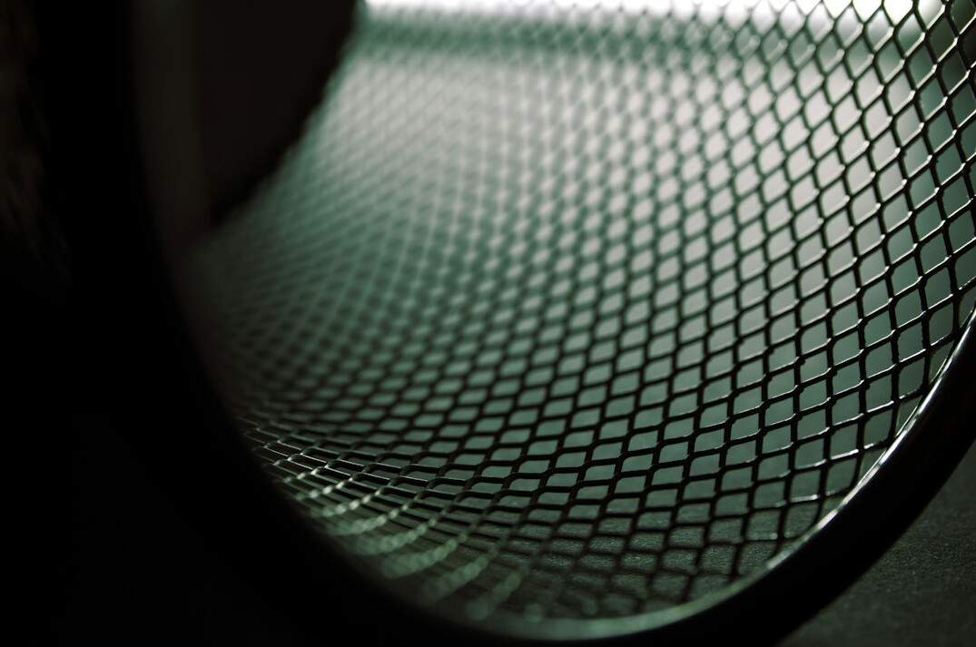 Studio microphone close up